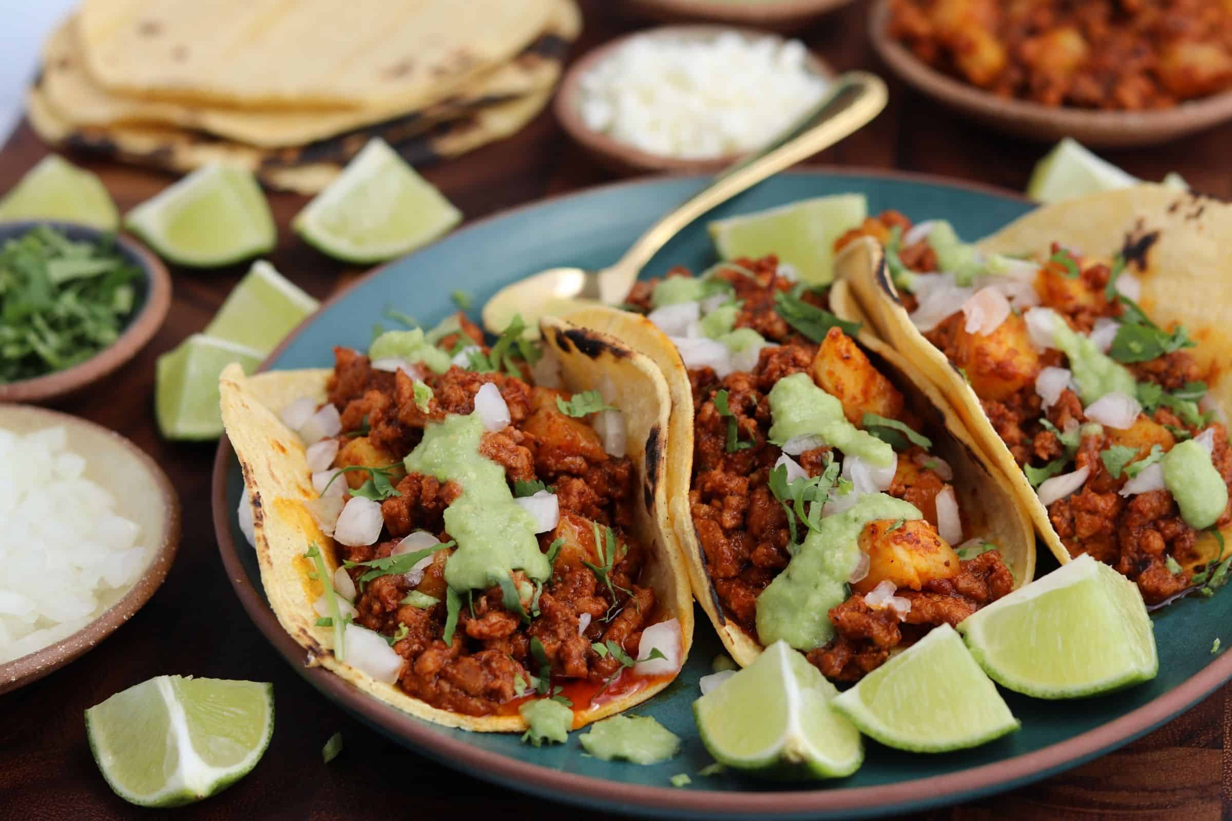 instant pot ground pork tacos