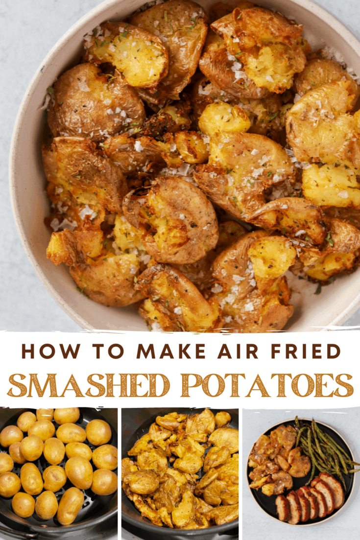 Crispy Smashed Potatoes in the Air Fryer - Airports and Aprons