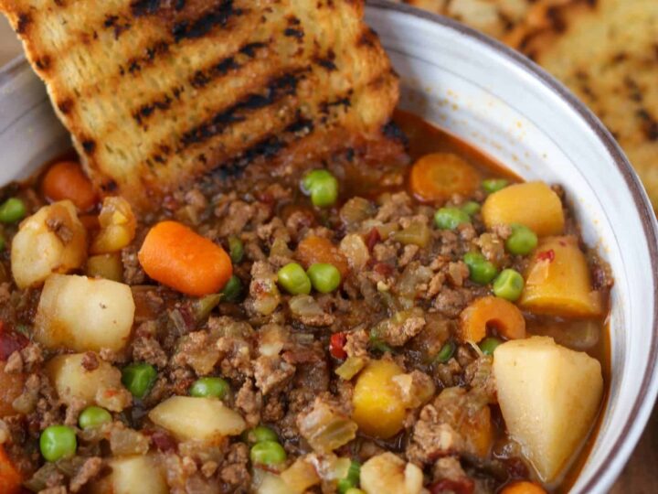 Old-Fashioned Hamburger Soup - My Homemade Roots