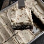 a slice of espresso cake