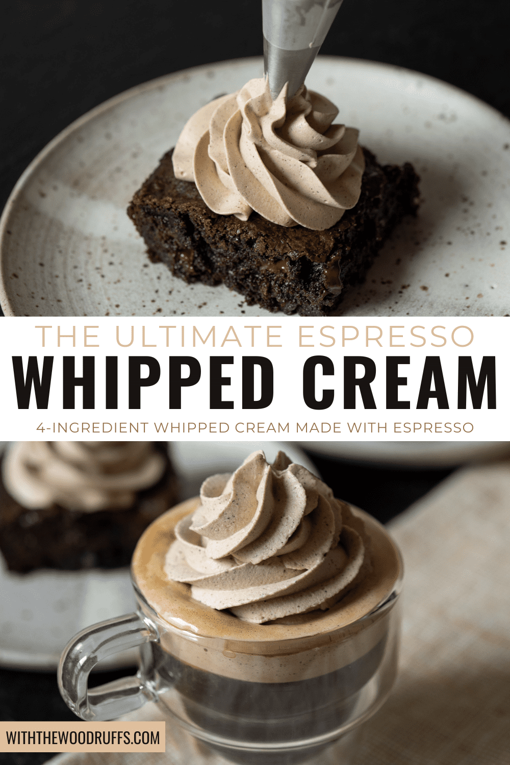 Espresso Whipped Cream - With The Woodruffs