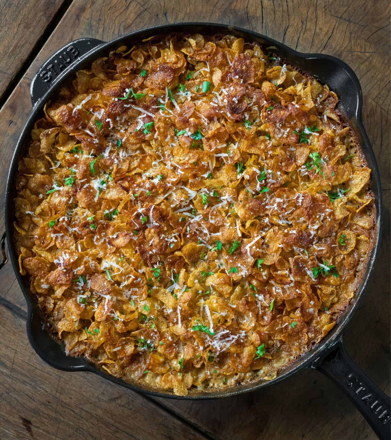 One Skillet Hamburger Hash Brown Casserole 7360