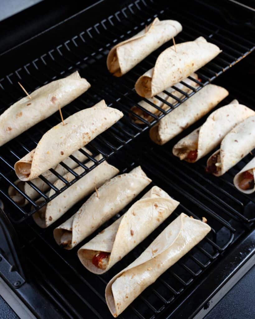 chicken roll ups on a Traeger grill